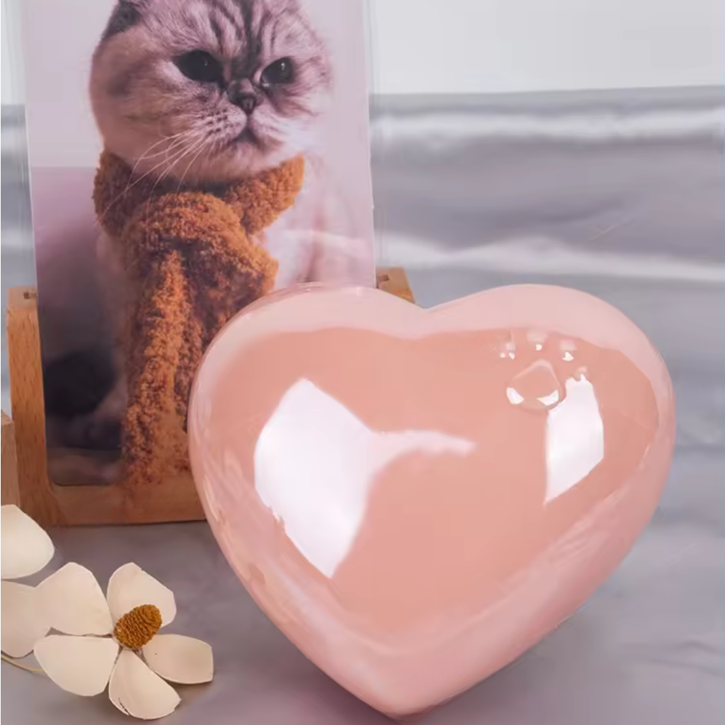 Rose Heart Pet Cremation Urn