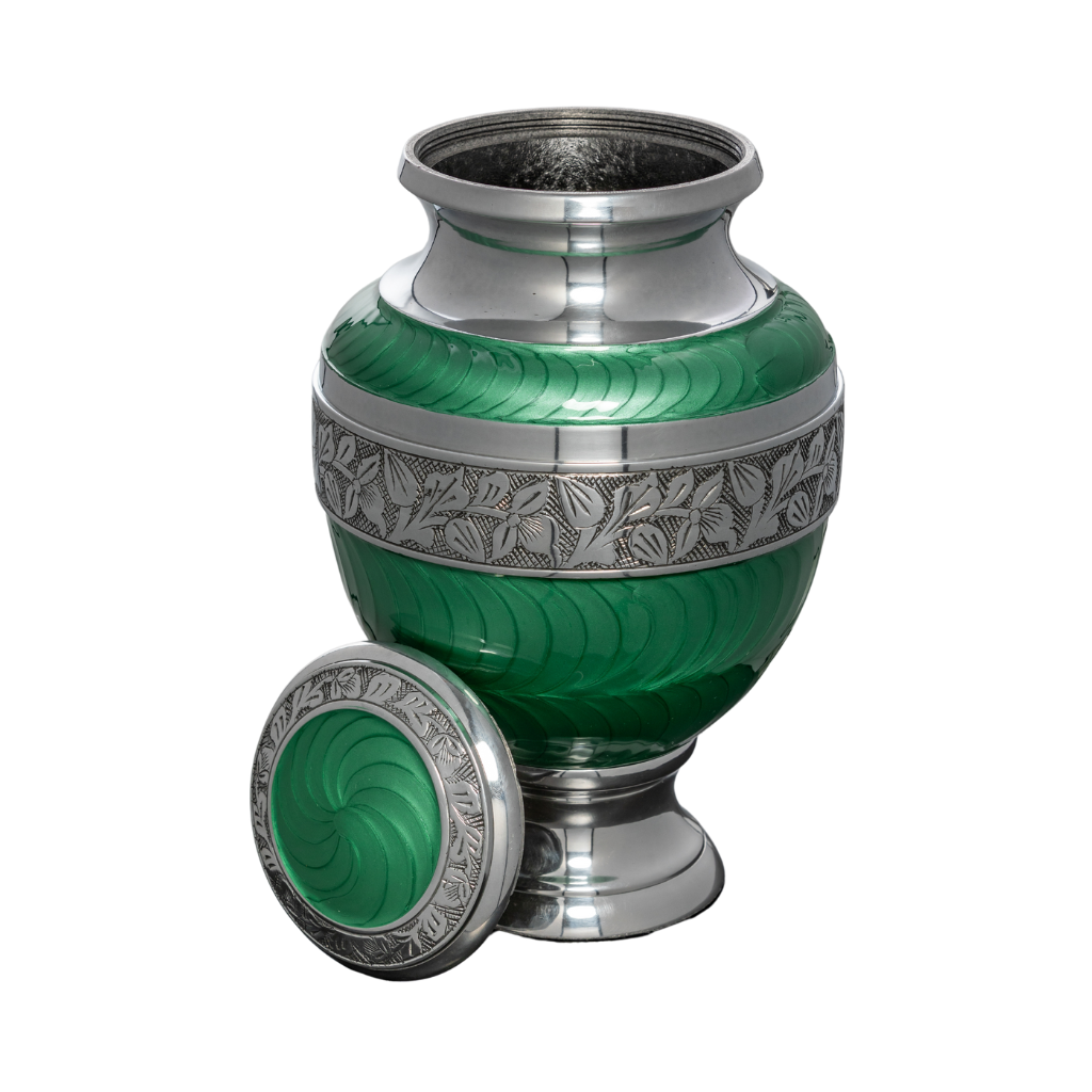 Royal Rest Cremation Urn in Green