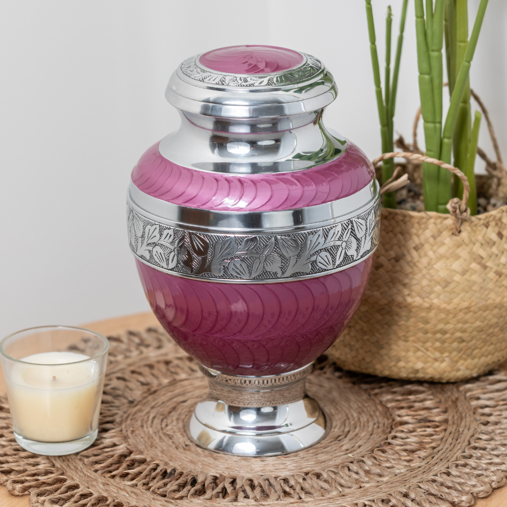 Royal Rest Cremation Urn in Pink