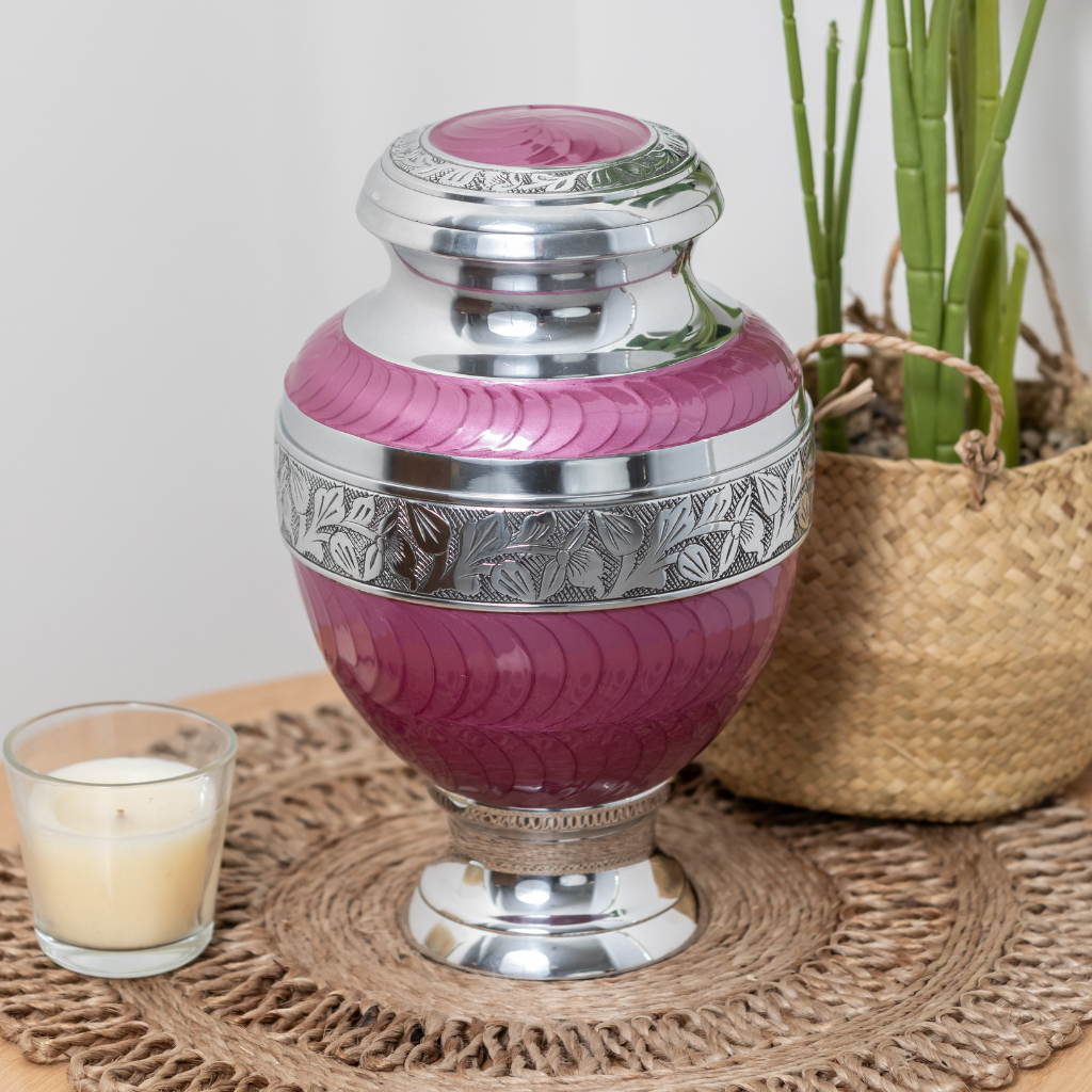 Royal Rest Cremation Urn in Purple