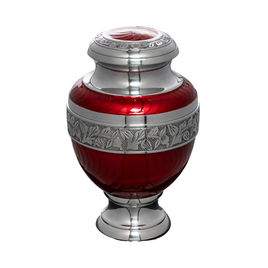 Royal Rest Cremation Urn in Red