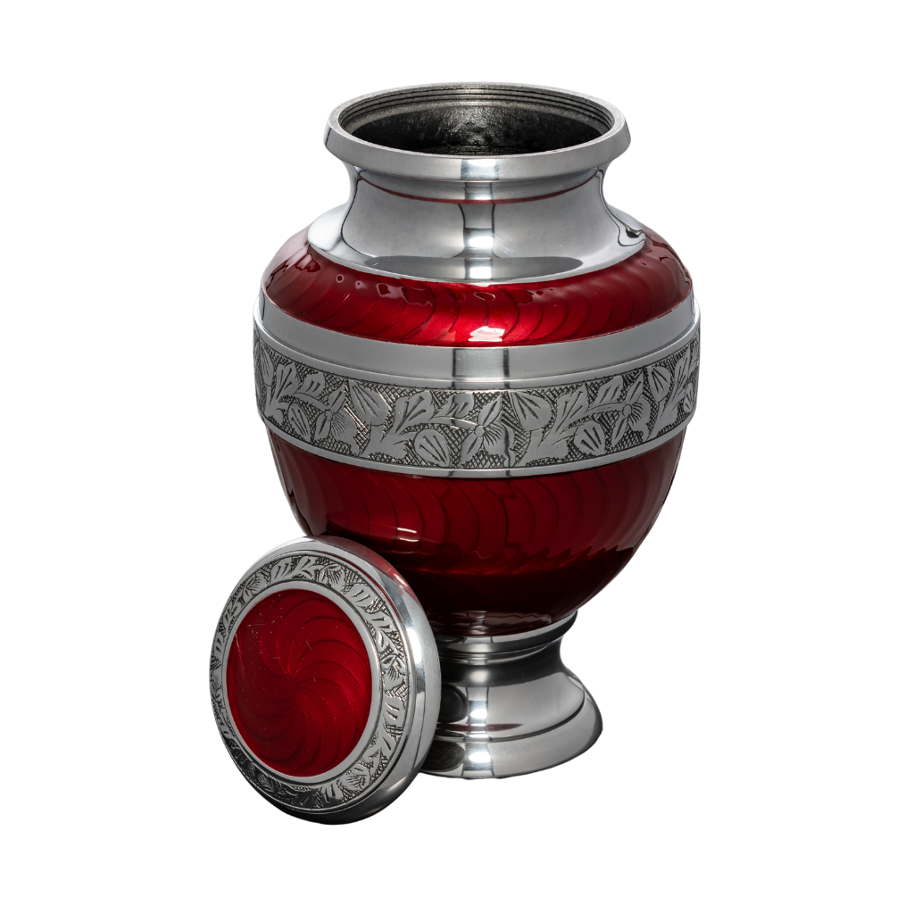 Royal Rest Cremation Urn in Red