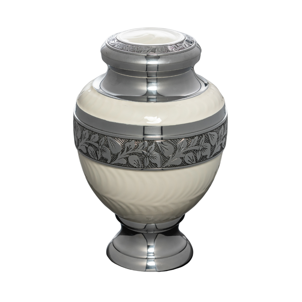 Royal Rest Cremation Urn in White