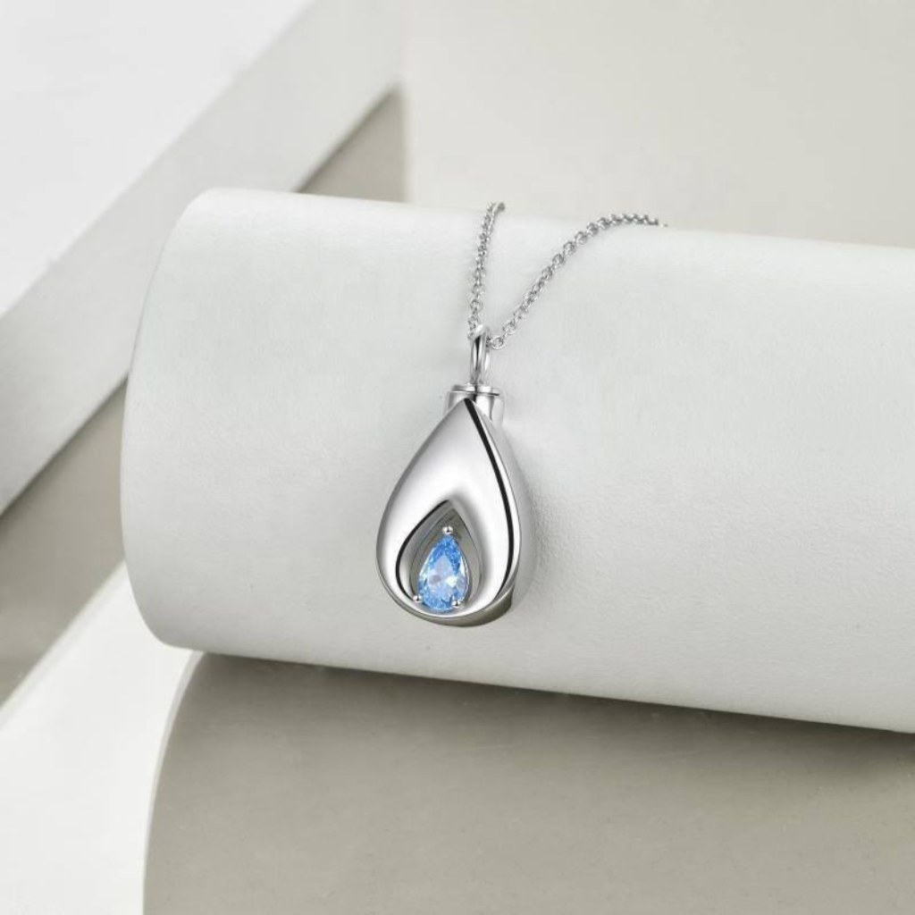 Sapphire Memories Cremation Necklace