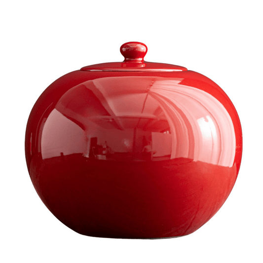 Scarlet Temperance Ceramic Urn