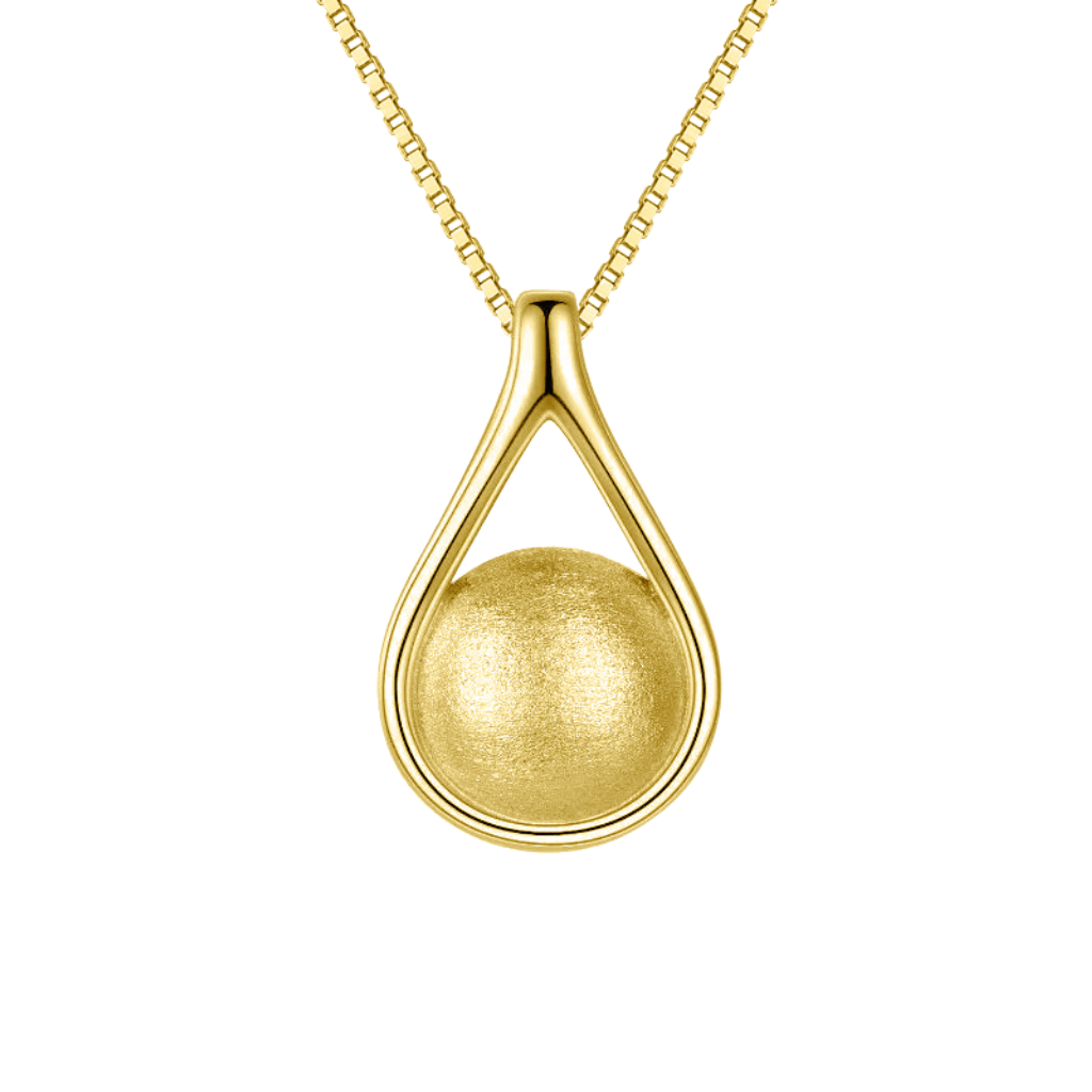 Serene Embrace Gold Vermeil Cremation Necklace