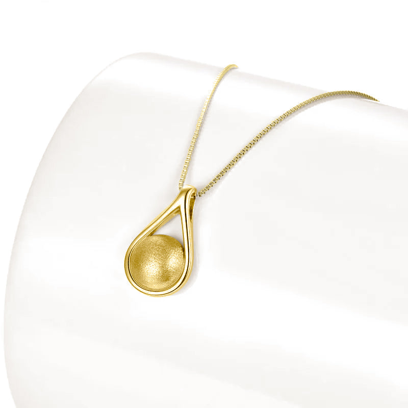 Serene Embrace Gold Vermeil Cremation Necklace