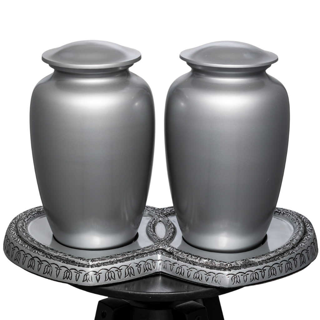 Silver Love Companion Urn Stand