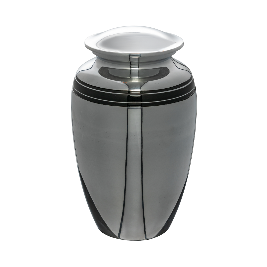 Silver Serenity Cremation Urn