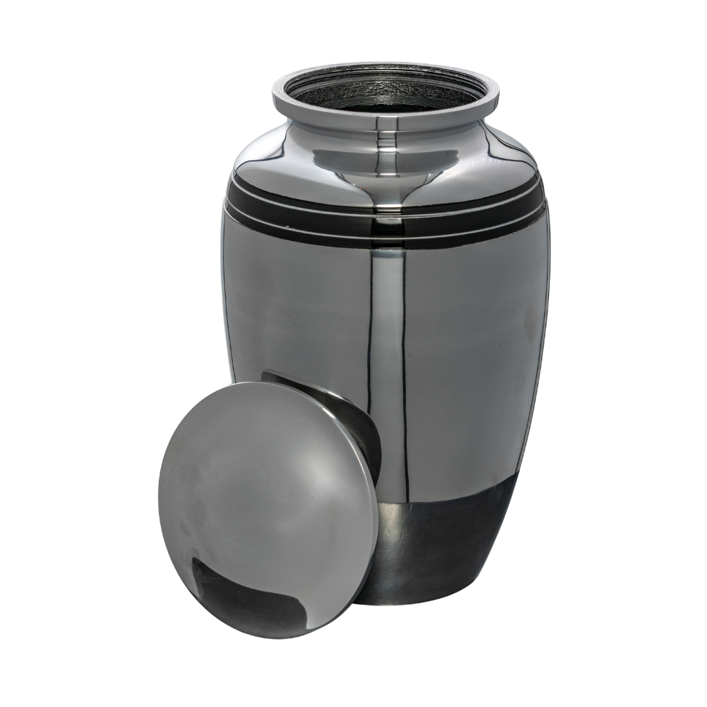 Silver Serenity Cremation Urn