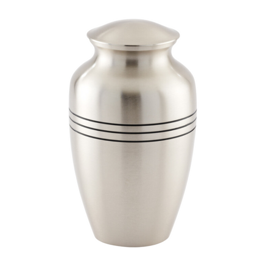 Silver Solace Cremation Urn