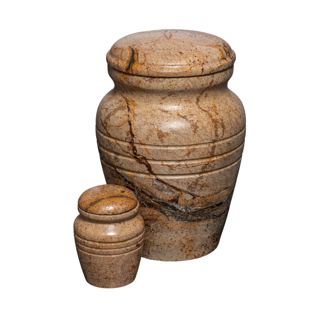 Solemn Stone Cremation Urn