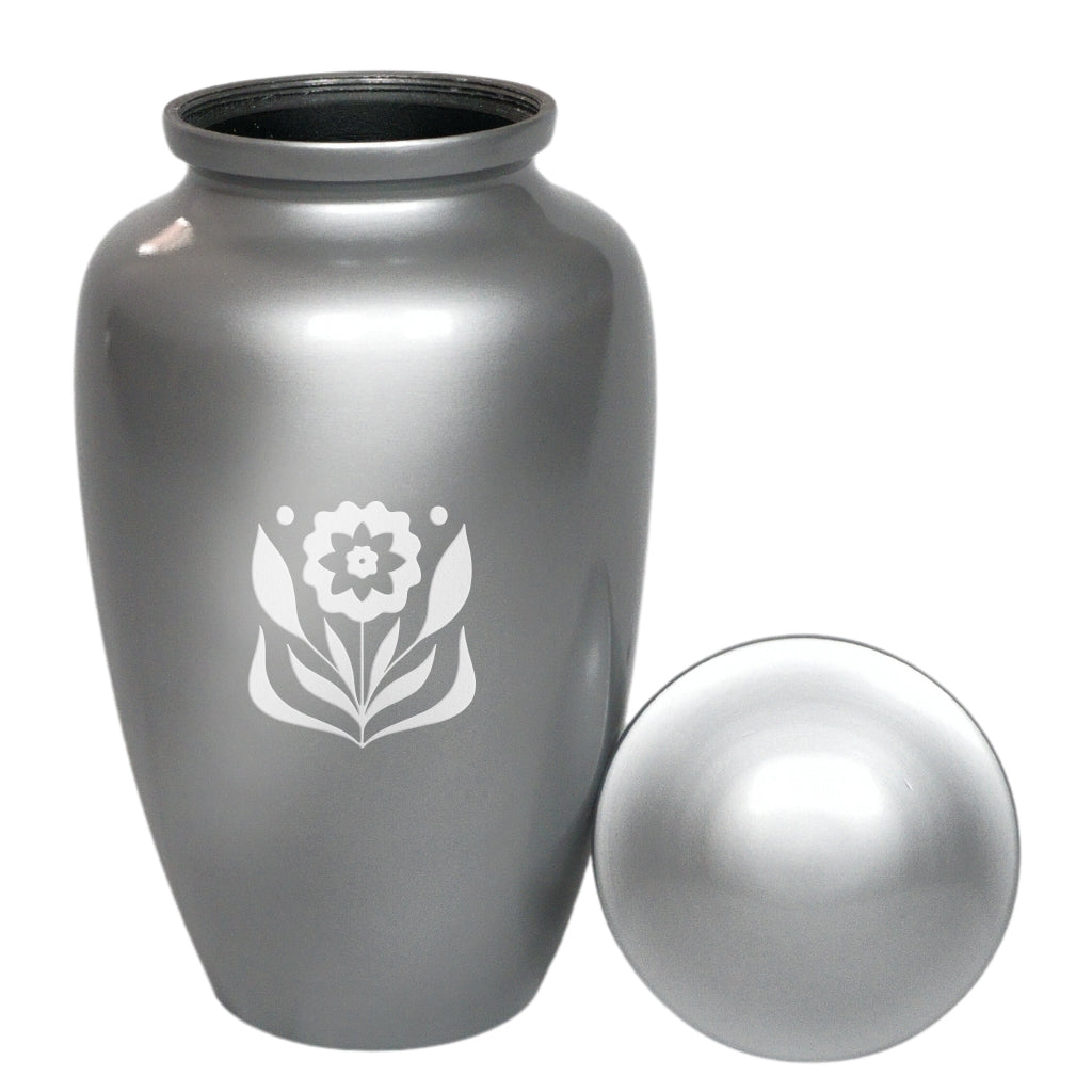 Sunflower Serenity Floral Cremation Urn