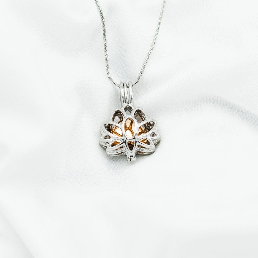 Tranquil Heart Lotus Cremation Pendant