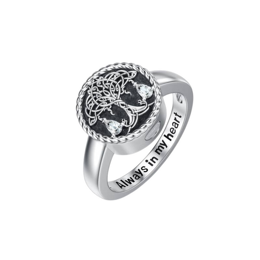 Tree Of Life Cremation Ring
