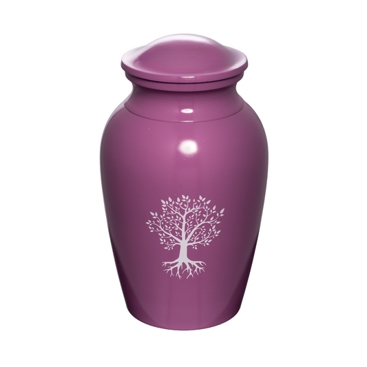 Tree Of Life Cremation Urn in Pink