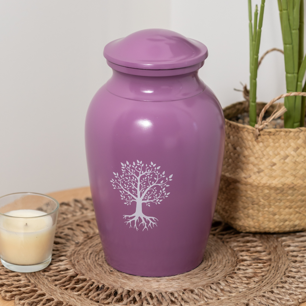 Tree Of Life Cremation Urn in Pink