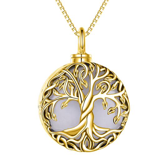 Tree Of Life Gold Vermeil Cremation Pendant