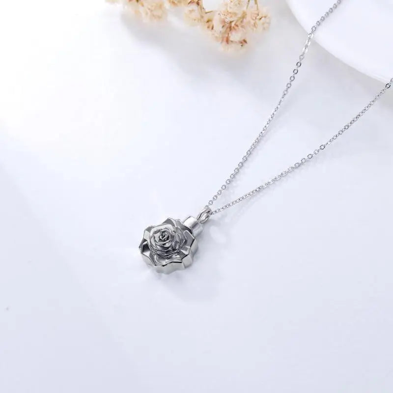 Midnight Bloom Cremation Necklace