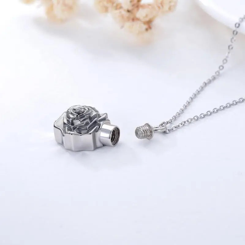 Midnight Bloom Cremation Necklace