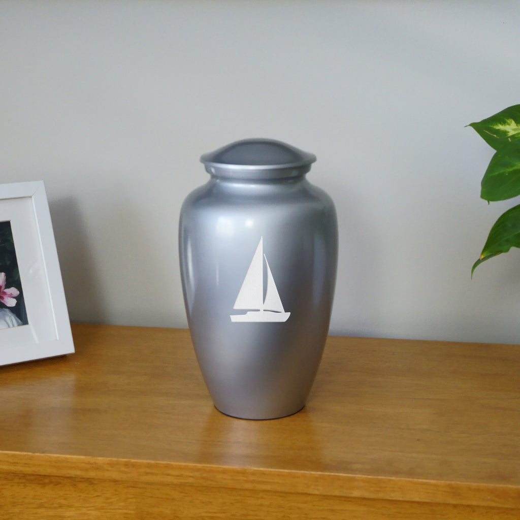 Windward Sails Boat Cremation Urn