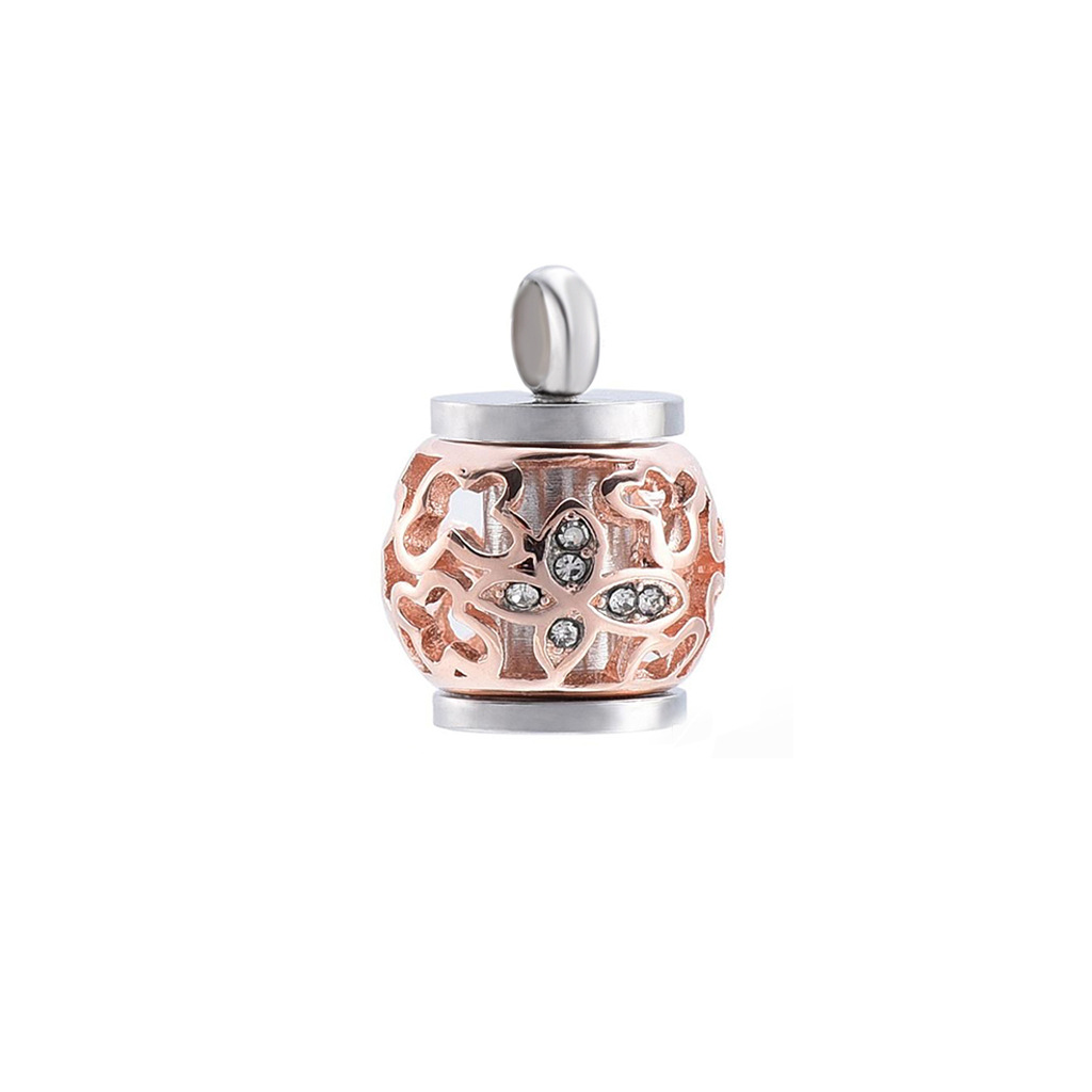 Guardian Soul Bead Cremation Pendant in Rose Gold