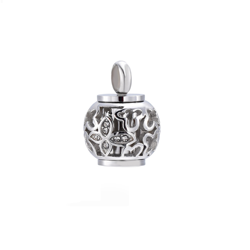 Guardian Soul Bead Cremation Pendant in Silver