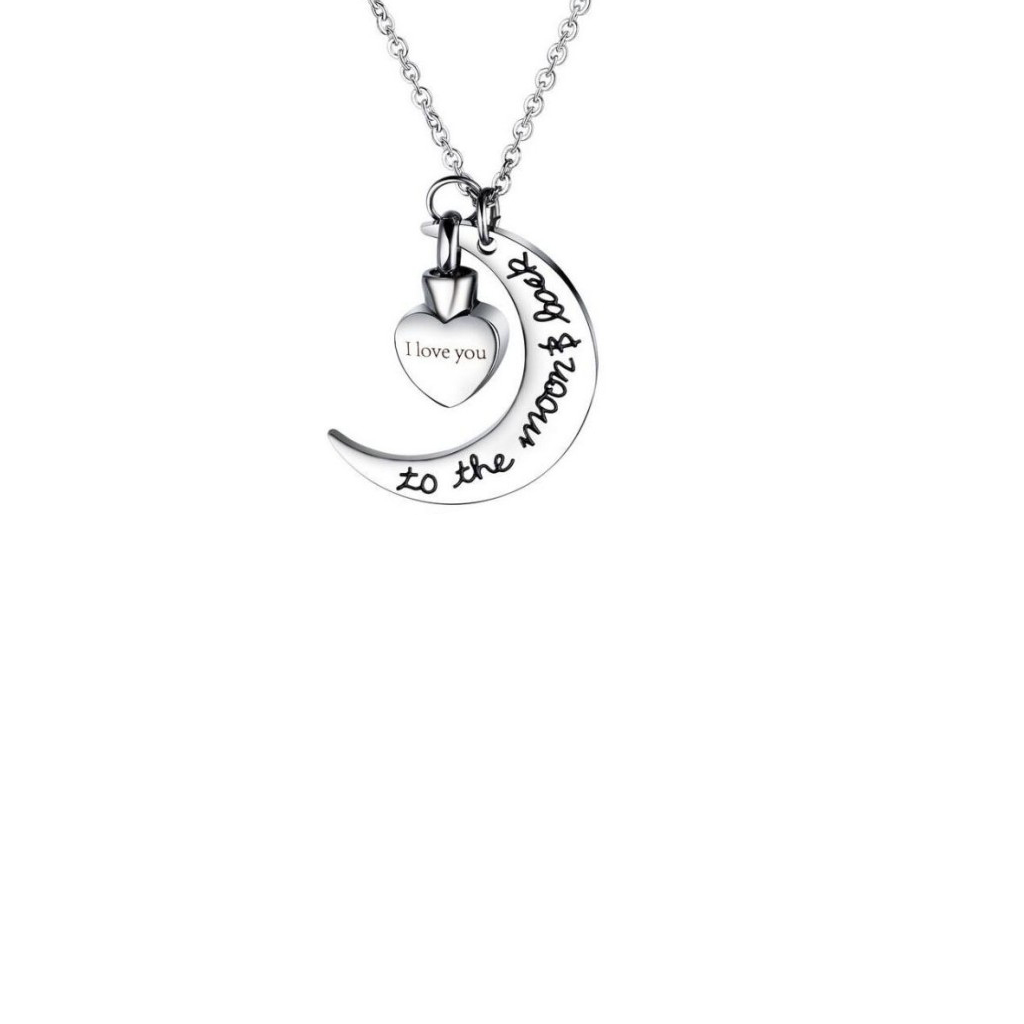 To the Moon and Back Memorial Cremation Pendant